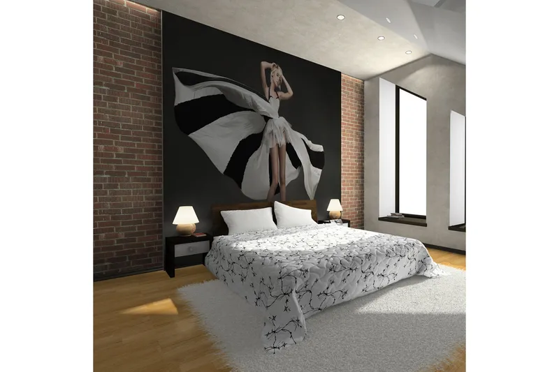 Fototapet Vacker Blondin Fantastisk Klänning 200x154, Artgeist sp. z o. o.