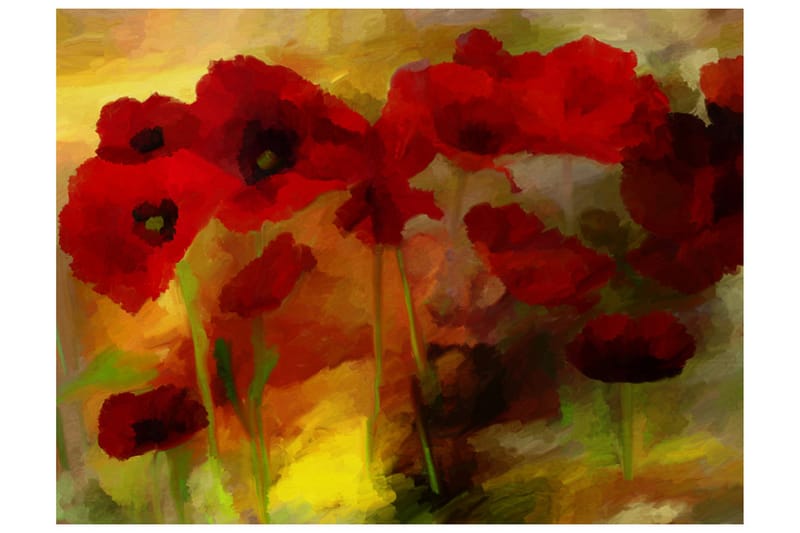 FOTOTAPET Vallmo Varm Ton 250x193 - Artgeist sp. z o. o. - Inredning & dekor - Väggdekor - Tapeter & tapettillbehör - Fototapeter