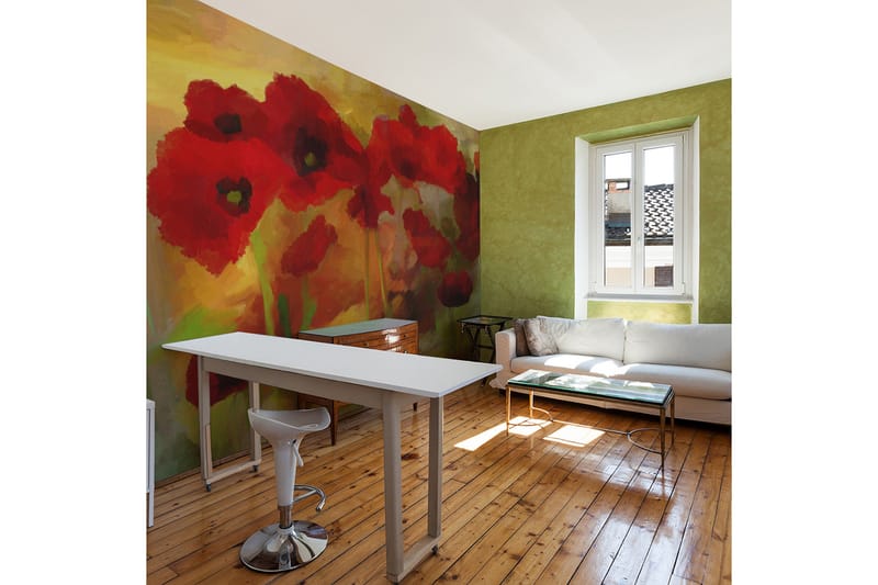 FOTOTAPET Vallmo Varm Ton 350x270, Artgeist sp. z o. o.