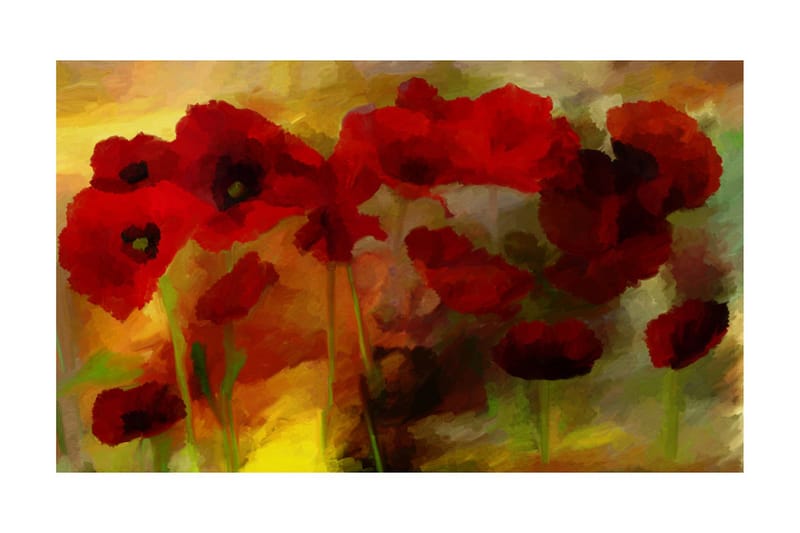 Fototapet Vallmo Varm Ton 450x270 - Artgeist sp. z o. o. - Inredning & dekor - Väggdekor - Tapeter & tapettillbehör - Fototapeter