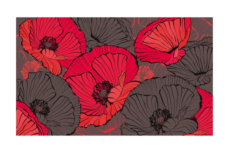 Fototapet Veckat Vallmo 450x270, Artgeist sp. z o. o.