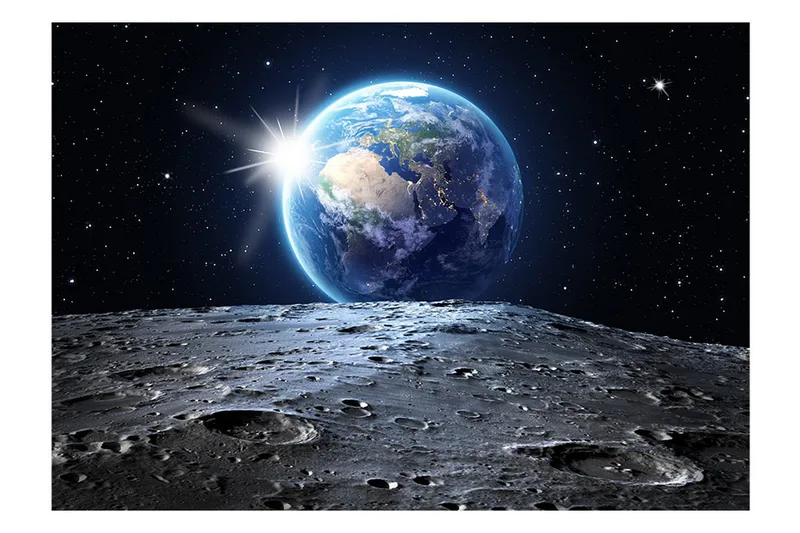 Fototapet View Of The Blue Planet 200x140 - Artgeist sp. z o. o. - Inredning & dekor - Väggdekor - Tapeter & tapettillbehör - Fototapeter