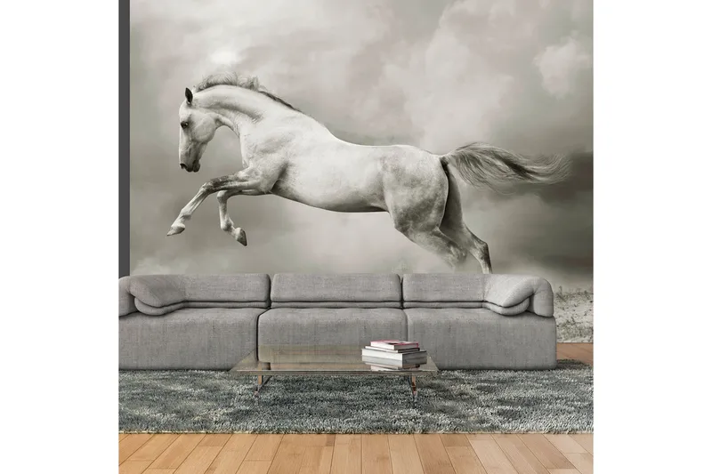 Fototapet Vild Hingst 300x231 - Artgeist sp. z o. o. - Inredning & dekor - Väggdekor - Tapeter & tapettillbehör - Fototapeter