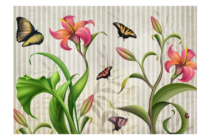 FOTOTAPET Vintage Meadow 250x175 - Artgeist sp. z o. o. - Inredning & dekor - Väggdekor - Tapeter & tapettillbehör - Fototapeter