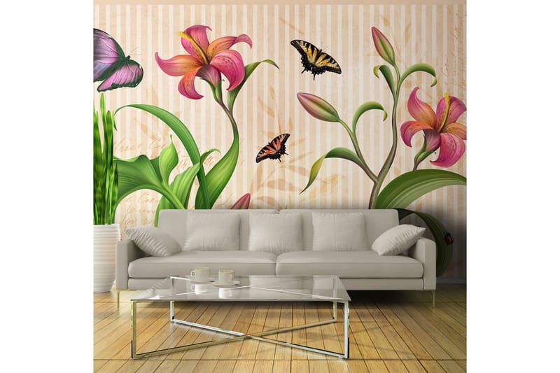 FOTOTAPET Vintage Spring 250x175 - Artgeist sp. z o. o. - Inredning & dekor - Väggdekor - Tapeter & tapettillbehör - Fototapeter