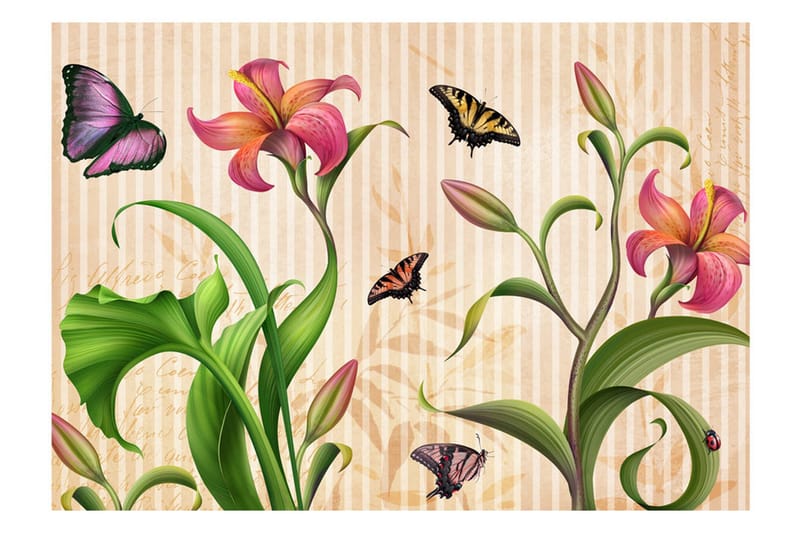 Fototapet Vintage Spring 250x175 - Artgeist sp. z o. o. - Inredning & dekor - Väggdekor - Tapeter & tapettillbehör - Fototapeter