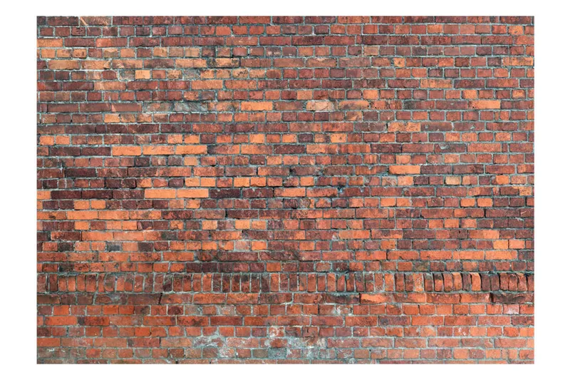 Fototapet Vintage Wall Red Brick 100x70 - Artgeist sp. z o. o. - Inredning & dekor - Väggdekor - Tapeter & tapettillbehör - Fototapeter