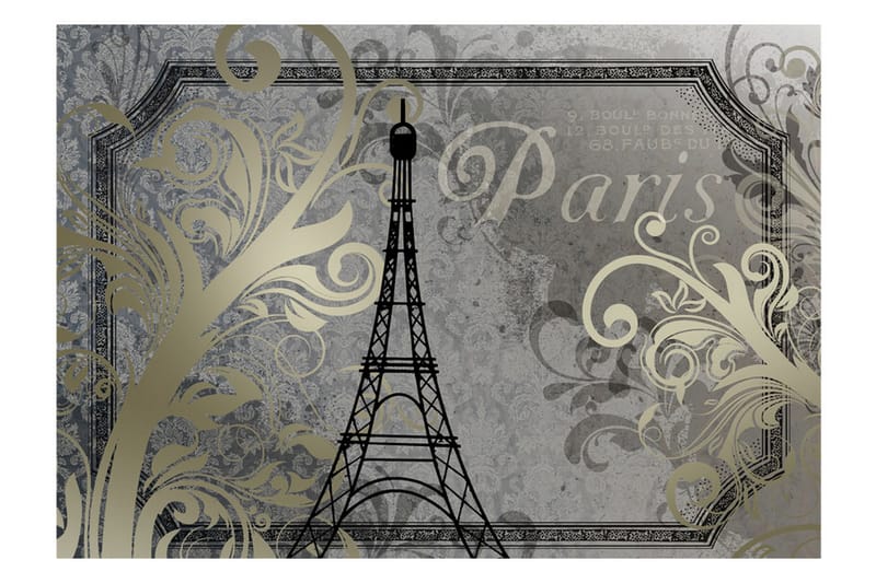FOTOTAPET Vintage Paris 150x105 - Artgeist sp. z o. o. - Inredning & dekor - Väggdekor - Tapeter & tapettillbehör - Fototapeter