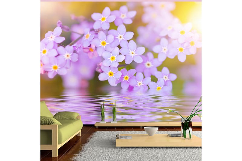 FOTOTAPET Violet Petals In Bloom 100x70, Artgeist sp. z o. o.