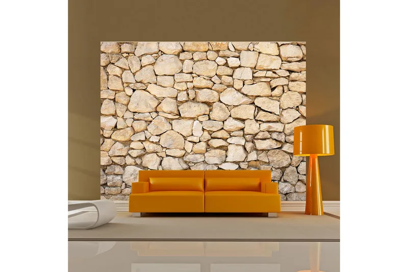 Fototapet Visuell Illusion Sten 400x309 - Artgeist sp. z o. o. - Inredning & dekor - Väggdekor - Tapeter & tapettillbehör - Fototapeter