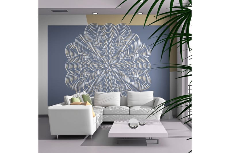 Fototapet Vit Prydnad 200x154 - Artgeist sp. z o. o. - Inredning & dekor - Väggdekor - Tapeter & tapettillbehör - Fototapeter