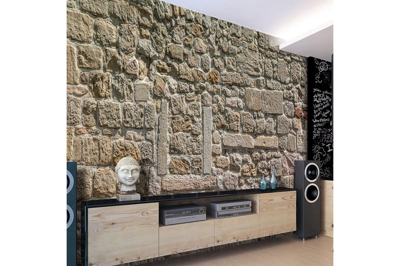 FOTOTAPET Wall From Stones 250x175 - Artgeist sp. z o. o. - Inredning & dekor - Väggdekor - Tapeter & tapettillbehör - Fototapeter