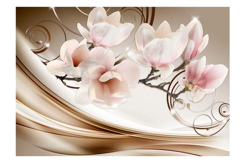 Fototapet Waves Of Magnolia 250x175 - Artgeist sp. z o. o. - Inredning & dekor - Väggdekor - Tapeter & tapettillbehör - Fototapeter