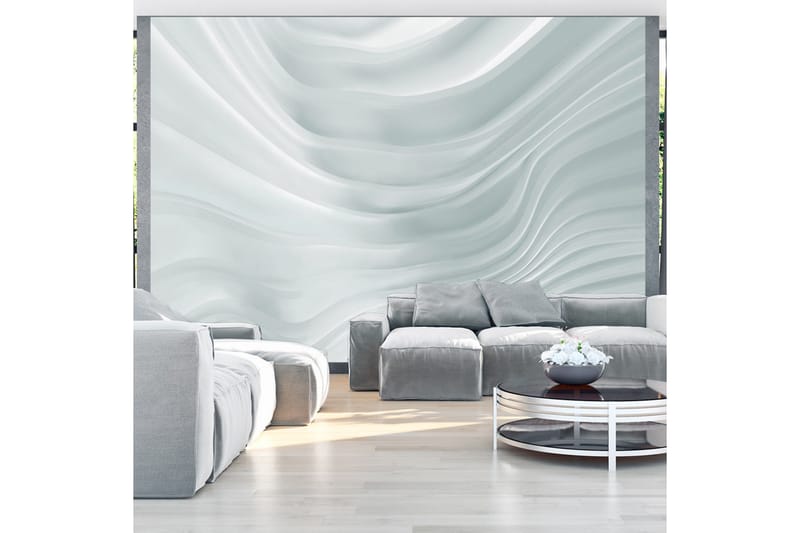 FOTOTAPET Waving White 300x210, Artgeist sp. z o. o.