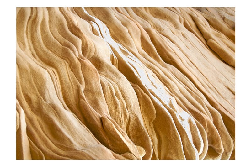 FOTOTAPET Wavy Sandstone Forms 350x270 - Artgeist sp. z o. o. - Inredning & dekor - Väggdekor - Tapeter & tapettillbehör - Fototapeter