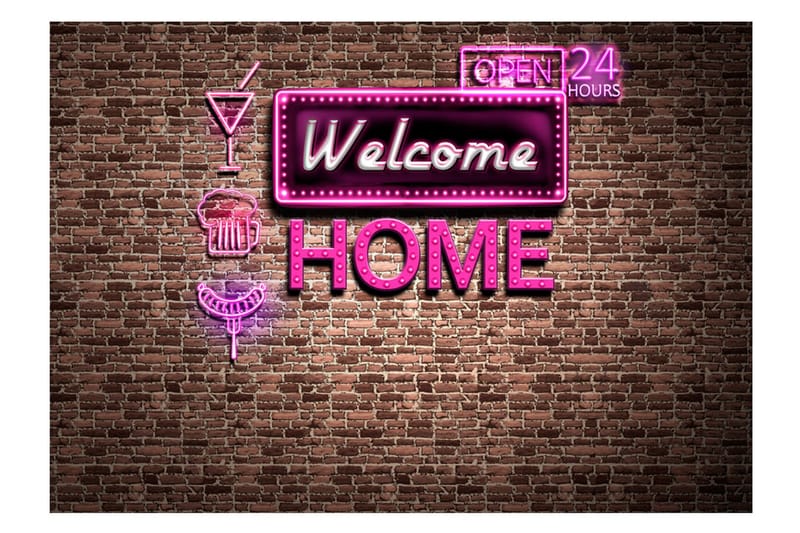 FOTOTAPET Welcome Home 400x280 - Artgeist sp. z o. o. - Inredning & dekor - Väggdekor - Tapeter & tapettillbehör - Fototapeter