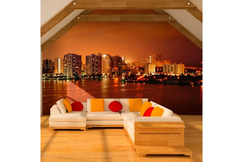 Fototapet Welcome To Miami 250x193 - Artgeist sp. z o. o. - Inredning & dekor - Väggdekor - Tapeter & tapettillbehör - Fototapeter