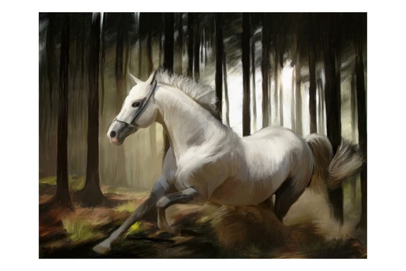 Fototapet White Chase 350x270 - Artgeist sp. z o. o. - Inredning & dekor - Väggdekor - Tapeter & tapettillbehör - Fototapeter