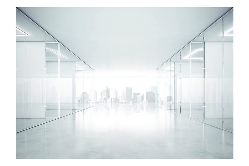 Fototapet White City 400x280 - Artgeist sp. z o. o. - Inredning & dekor - Väggdekor - Tapeter & tapettillbehör - Fototapeter