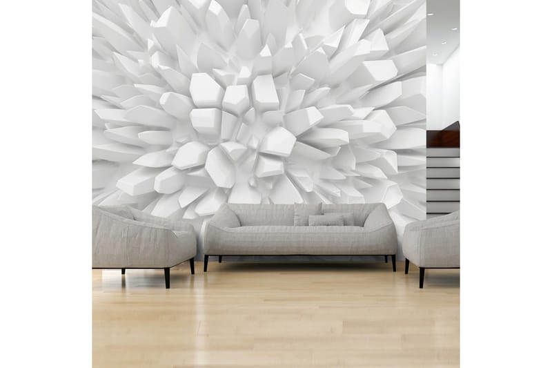 Fototapet White Dahlia 200x140 - Artgeist sp. z o. o. - Inredning & dekor - Väggdekor - Tapeter & tapettillbehör - Fototapeter