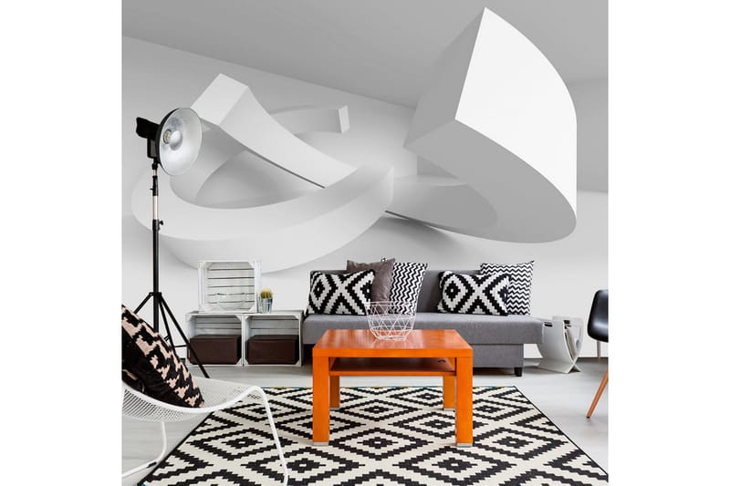 FOTOTAPET White Duet 100x70, Artgeist sp. z o. o.