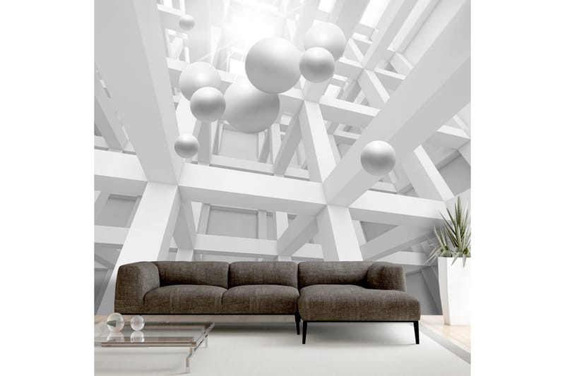 FOTOTAPET White Enclave 300x210 - Artgeist sp. z o. o. - Inredning & dekor - Väggdekor - Tapeter & tapettillbehör - Fototapeter