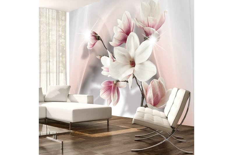 FOTOTAPET White Magnolias 100x70 - Artgeist sp. z o. o. - Inredning & dekor - Väggdekor - Tapeter & tapettillbehör - Fototapeter