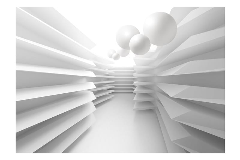 FOTOTAPET White Maze 100x70 - Artgeist sp. z o. o. - Inredning & dekor - Väggdekor - Tapeter & tapettillbehör - Fototapeter