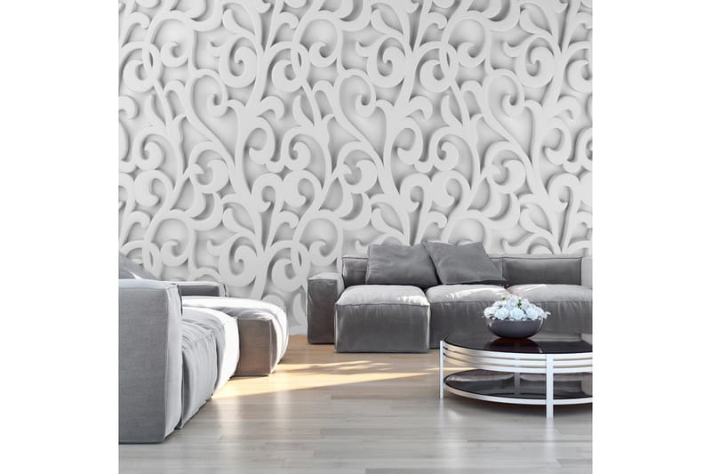 FOTOTAPET White Ornament 100x70, Artgeist sp. z o. o.