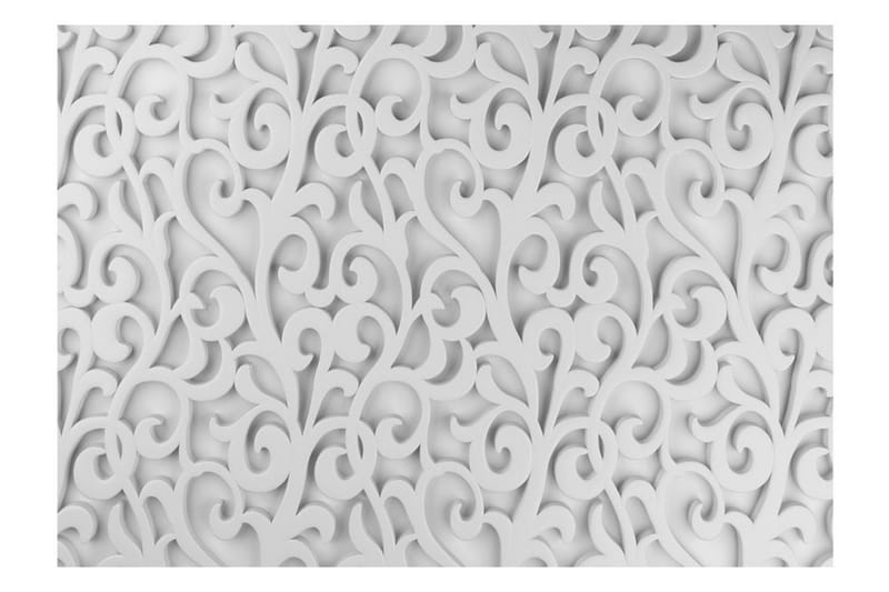 Fototapet White Ornament 400x280 - Artgeist sp. z o. o. - Inredning & dekor - Väggdekor - Tapeter & tapettillbehör - Fototapeter