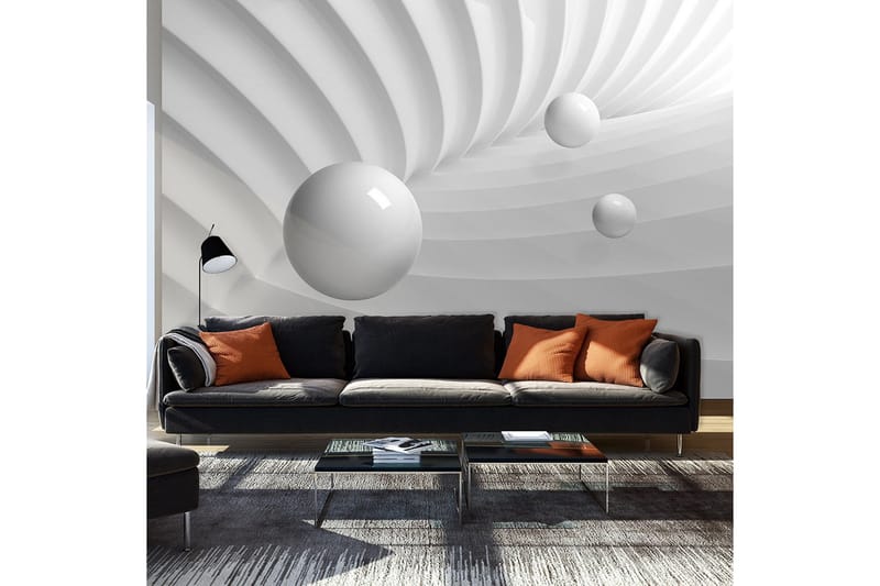 FOTOTAPET White Symmetry 100x70, Artgeist sp. z o. o.