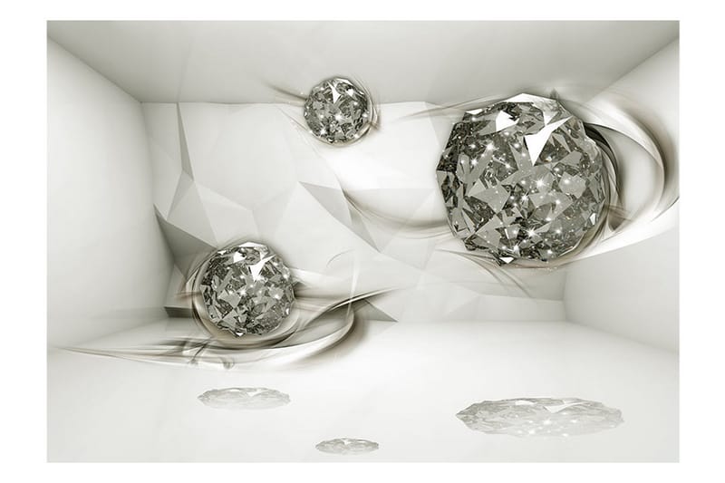 Fototapet White Topazes 150x105 - Artgeist sp. z o. o. - Inredning & dekor - Väggdekor - Tapeter & tapettillbehör - Fototapeter