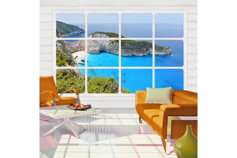 FOTOTAPET Window On The World 200x140 - Artgeist sp. z o. o. - Inredning & dekor - Väggdekor - Tapeter & tapettillbehör - Fototapeter