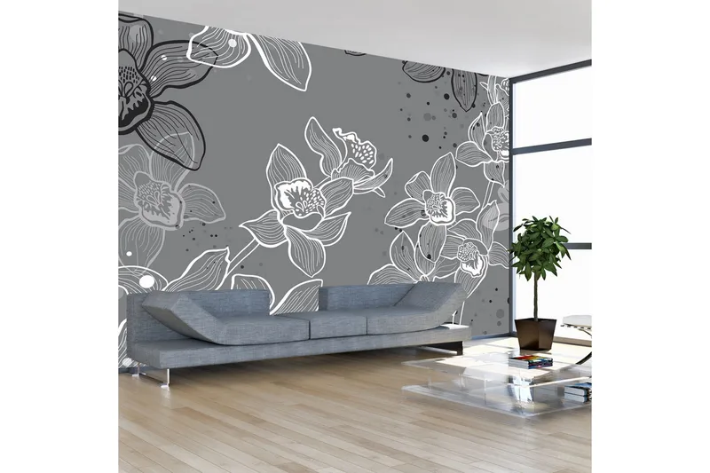 Fototapet Winter Flora 300x231 - Artgeist sp. z o. o. - Inredning & dekor - Väggdekor - Tapeter & tapettillbehör - Fototapeter