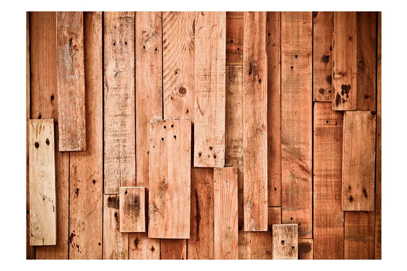 Fototapet Wooden Fantasy 350x245 - Artgeist sp. z o. o. - Inredning & dekor - Väggdekor - Tapeter & tapettillbehör - Fototapeter