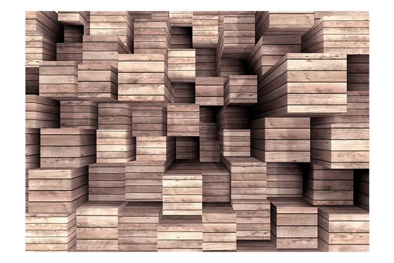 Fototapet Wooden Finesse 300x210 - Artgeist sp. z o. o. - Inredning & dekor - Väggdekor - Tapeter & tapettillbehör - Fototapeter