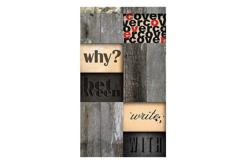 Fototapet Wooden Inscription 50x1000 - Artgeist sp. z o. o. - Inredning & dekor - Väggdekor - Tapeter & tapettillbehör - Fototapeter