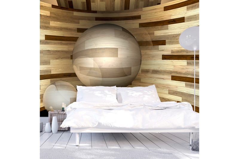 FOTOTAPET Wooden Orbit 300x210 - Artgeist sp. z o. o. - Inredning & dekor - Väggdekor - Tapeter & tapettillbehör - Fototapeter