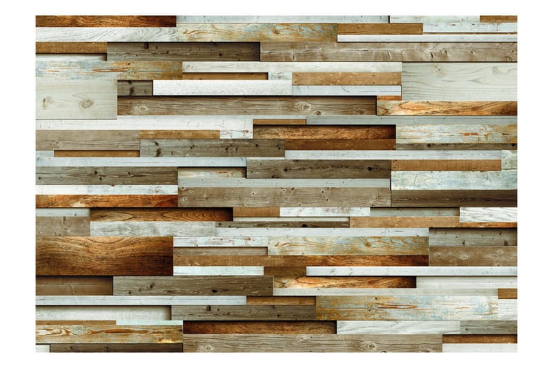 Fototapet Wooden Order 150x105 - Artgeist sp. z o. o. - Inredning & dekor - Väggdekor - Tapeter & tapettillbehör - Fototapeter