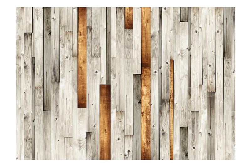 FOTOTAPET Wooden Theme 350x245 - Artgeist sp. z o. o. - Inredning & dekor - Väggdekor - Tapeter & tapettillbehör - Fototapeter