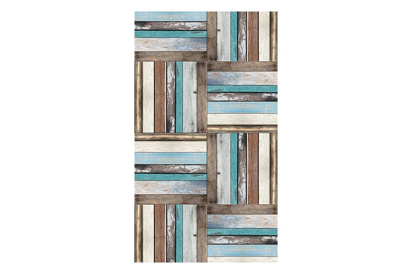 Fototapet Wooden Weave Of Colors 50x1000 - Artgeist sp. z o. o. - Inredning & dekor - Väggdekor - Tapeter & tapettillbehör - Fototapeter