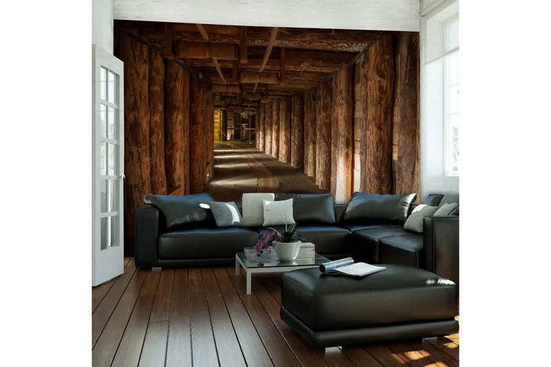 Fototapet Wooden Passage 250x193, Artgeist sp. z o. o.