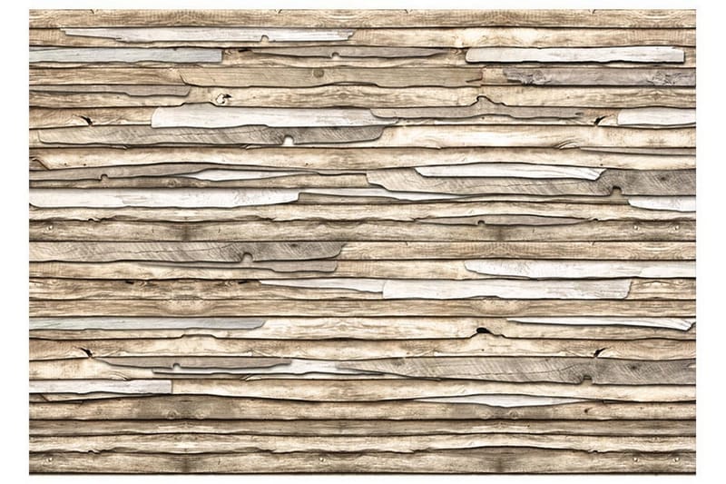 FOTOTAPET Wooden Puzzle 100x70 - Artgeist sp. z o. o. - Inredning & dekor - Väggdekor - Tapeter & tapettillbehör - Fototapeter