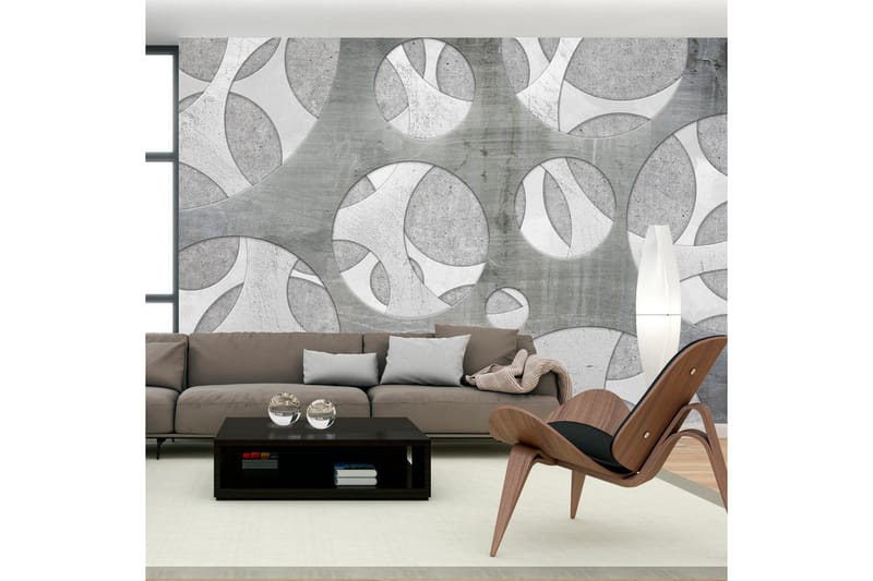 FOTOTAPET Woven Of Grays 400x280, Artgeist sp. z o. o.