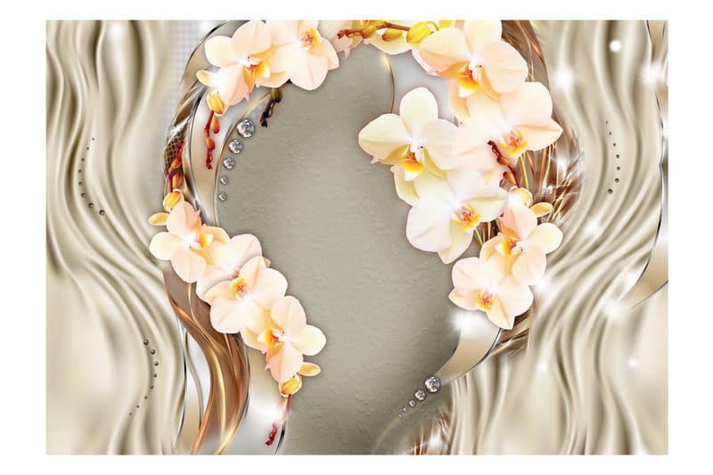 Fototapet Wreath Of Orchids 100x70 - Artgeist sp. z o. o. - Inredning & dekor - Väggdekor - Tapeter & tapettillbehör - Fototapeter