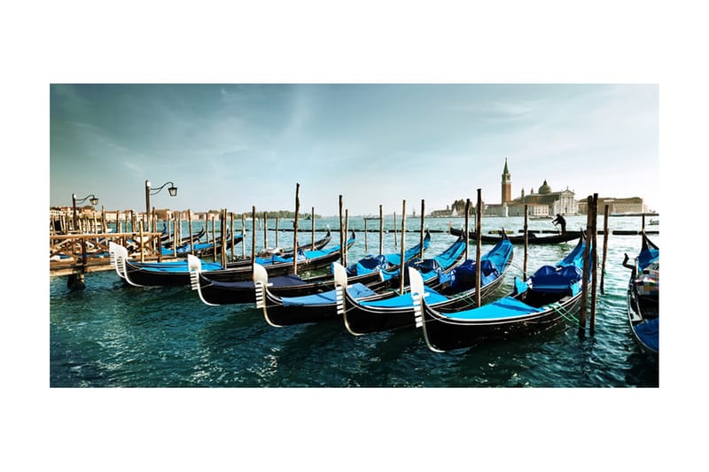 FOTOTAPET XXL Gondoler På Canal Grande Venedig 550x270 - Artgeist sp. z o. o. - Inredning & dekor - Väggdekor - Tapeter & tapettillbehör - Fototapeter