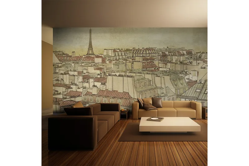 Fototapet XXL Good Bye Paris! 550x270 - Artgeist sp. z o. o. - Inredning & dekor - Väggdekor - Tapeter & tapettillbehör - Fototapeter