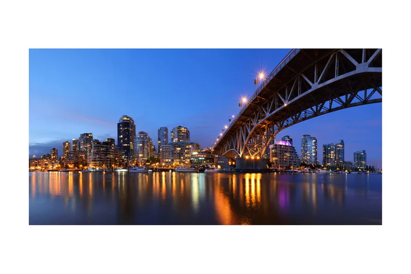 Fototapet XXL Granville Bridge Vancouver Canada 550x270 - Artgeist sp. z o. o. - Inredning & dekor - Väggdekor - Tapeter & tapettillbehör - Fototapeter