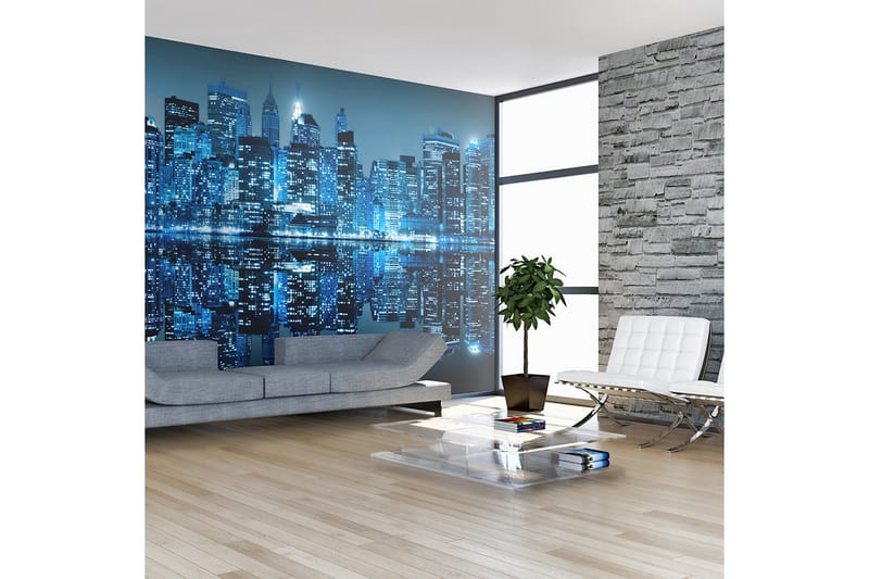 Fototapet XXL Ocean Av Ljus NYC 550x270 - Artgeist sp. z o. o. - Inredning & dekor - Väggdekor - Tapeter & tapettillbehör - Fototapeter