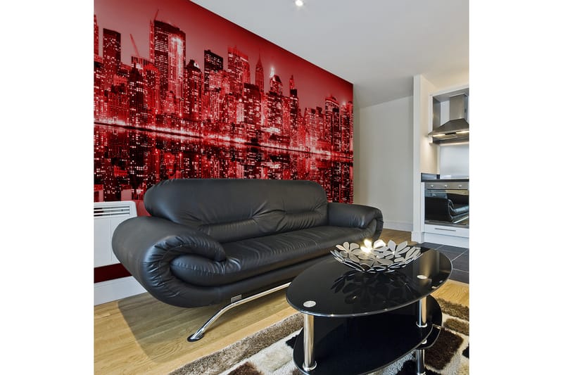FOTOTAPET XXL Red-Hot NYC 550x270 - Artgeist sp. z o. o. - Inredning & dekor - Väggdekor - Tapeter & tapettillbehör - Fototapeter